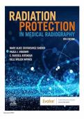 Test bank for Radiation Protection in Medical Radiography 9th Edition with test questions and answers graded A&plus;