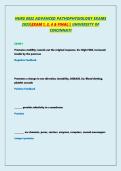 NURS 8022 ADVANCED PATHOPHYSIOLOGY EXAMS &NewLine;2025&vert;EXAM 1&comma; 3&comma; 4 & FINAL&vert;&vert; UNIVERSITY OF &NewLine;CINCINNATI