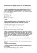 NUR 509 FINAL EXAM QUESTIONS AND ANSWERS
