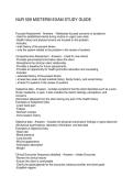 NUR 509 MIDTERM EXAM STUDY GUIDE