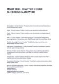 MGMT 1000 - CHAPTER 5 EXAM QUESTIONS & ANSWERS
