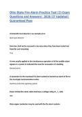 Ohio State Fire Alarm Practice Test &lpar;3&rpar; Exam Questions and Answers&vert; 2026&sol;27 Updated&vert; Guaranteed Pass