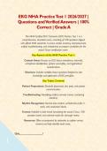 EKG NHA Practice Test 1 2026&sol;2027 &vert; Questions and Verified Answers &vert; 100&percnt; Correct &vert; Grade A&NewLine;&NewLine;This NHA Certified EKG Technician &lpar;CET&rpar; Practice Test 1 is a comprehensive&comma; simulated exam&comma; consisting of 100 questions aligned with official NHA standards&period;