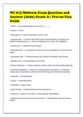 NU 673 Midterm Exam Question and&NewLine;Answer &lpar;2026&rpar; Grade A&plus; Proven Pass&NewLine;Guide