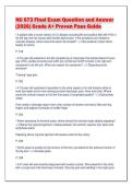 NU 673 Final Exam Question and Answer&NewLine;&lpar;2026&rpar; Grade A&plus; Proven Pass Guide