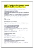 NU 673 Final Exam Question and Answer&NewLine;&lpar;2026&rpar; A&plus; Verified Real Exam Prep