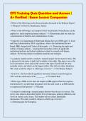 CITI Training Quiz Question and Answer &vert;&NewLine;A&plus; Verified &vert; Exam Success Companion