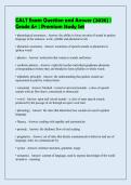 CALT Exam Question and Answer &lpar;2026&rpar; &vert;&NewLine;Grade A&plus; &vert; Premium Study Set