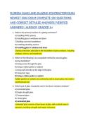 Florida Glass and Glazing Contractor Exam Questions and Answers Complete Study Guide for Certification Prep