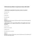 C785 Biochemistry Midterm Comprehensive Review 2026 &vert;WGU