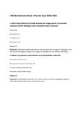 C785 Biochemistry Week 1 Practice Quiz 2026 &vert;WGU