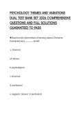 PSYCHOLOGY THEMES AND VARIATIONS &NewLine;DUAL TEST BANK SET 2026 COMPREHENSIVE &NewLine;QUESTIONS AND FULL SOLUTIONS &NewLine;GUARANTEED TO PASS 