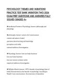 PSYCHOLOGY THEMES AND VARIATIONS &NewLine;PRACTICE TEST BANK VARIATION TWO 2026 &NewLine;EXAM PREP QUESTIONS AND ANSWERS FULLY &NewLine;SOLVED GRADED A&plus;