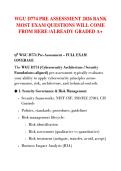 WGU D774 PRE ASSESSMENT 2026 BANK &NewLine;MOST EXAM QUESTIONS WILL COME &NewLine;FROM HERE &sol;ALREADY GRADED A&plus;