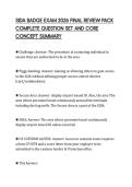 SIDA BADGE EXAM 2026 FINAL REVIEW PACK &NewLine;COMPLETE QUESTION SET AND CORE &NewLine;CONCEPT SUMMARY