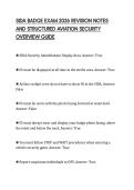 SIDA BADGE EXAM 2026 REVISION NOTES &NewLine;AND STRUCTURED AVIATION SECURITY &NewLine;OVERVIEW GUIDE 