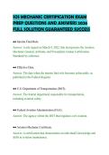 SOS MECHANIC CERTIFICATION EXAM &NewLine;PREP QUESTIONS AND ANSWERS 2026 &NewLine;FULL SOLUTION GUARANTEED SUCCESS 