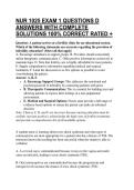 NUR 1025 EXAM 1 QUESTIONS D ANSWERS WITH COMPLETE SOLUTIONS 100&percnt; CORRECT RATED &plus;