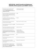 NUR 240   Bundled Exam Questions WITH  CORRECT Answers
