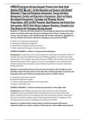 ERNG420 Emergency Nursing Concepts Practice Exam Study Guide Updated 2026 