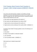 CALE Question Bank-Practice Exam Questions & Answers &vert; 100&percnt; Verified solutions &lpar;2026&sol;2027 UPDATE &vert;&NewLine;