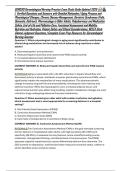 GERO310 Gerontological Nursing Practice Exam Study Guide Updated 2026 