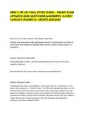 NR547 &sol; NR 547 FINAL STUDY GUIDE &ndash; PMHNP EXAM &lpar;UPDATED 2026&rpar; QUESTIONS & ANSWERS &vert; LATEST ALREADY GRADED A&plus; UPDATE 2025&vert;2026