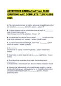 APPRENTICE LINEMAN ACTUAL EXAM QUESTIONS AND COMPLETE STUDY GUIDE 2026&period;&NewLine;&NewLine;