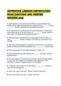 APPRENTICE LINEMAN CERTIFICATION EXAM QUESTIONS AND VERIFIED ANSWERS 2026&period;&NewLine;&NewLine;