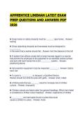 APPRENTICE LINEMAN LATEST EXAM PREP QUESTIONS AND ANSWERS PDF 2026&period;&NewLine;&NewLine;