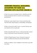 HORNGREN FINANCIAL MANAGERIAL&NewLine;ACCOUNTING TEST BANK 2026&NewLine;QUESTIONS WITH SOLUTIONS GRADED A&plus;