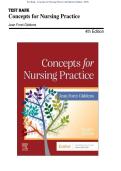 Test Bank - Concepts for Nursing Practice 4th Edition &lpar;Giddens&comma; 2025&rpar; Chapter 1-57 &vert; All Chapters with Answers and Rationales 