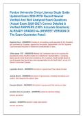 Purdue University Civics Literacy Study Guide &NewLine;Updated Exam 2026 WITH Recent Newest &NewLine;Verified And Well Analyzed Exam Questions  &NewLine;&lpar;Actual Exam 2026-2027&rpar; Correct Detailed & &NewLine;Verified ANSWERS &lpar;100&percnt; Accurate Solutions&rpar; &NewLine;ALREADY GRADED A&plus;&vert;&vert;NEWEST VERSION