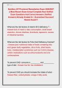 Nutrition ATI Proctored Remediation Exam 2026&sol;2027 &NewLine;&vert;&vert; Most Recent Exam Actual Complete Real Verified &NewLine;Exam Questions And Correct Answers &lpar;Verified &NewLine;Answers&rpar; Already Graded A&plus; &vert; Guaranteed Success&excl;&excl; &NewLine;Newest Exam&excl;&excl;&excl;