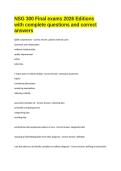 NSG 300 Final exams 2026 Editions with complete questions and correct answers&period;docx