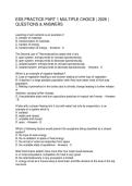 ESS PRACTICE PART 1 MULTIPLE CHOICE 2026 QUESTIONS & ANSWERS