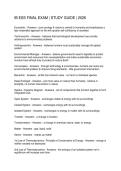 IB ESS FINAL EXAM STUDY GUIDE 2026