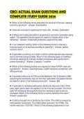 CBCS ACTUAL EXAM QUESTIONS AND COMPLETE STUDY GUIDE 2026&period;&NewLine;&NewLine;