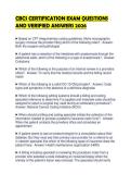 CBCS CERTIFICATION EXAM QUESTIONS AND VERIFIED ANSWERS 2026&period;&NewLine;&NewLine;