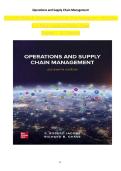 Operations and Supply Chain Management 16th Edition &lpar;Jacobs & Chase&rpar;&comma; Complete Chapters 1&ndash;22&comma; Solution Manual