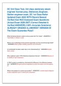 DC 3rd Class Test&comma; 3rd class stationary steam &NewLine;engineer license prep&comma; Stationary Engineer&comma; &NewLine;Station engineer exam&comma; DC 1st Class Boiler &NewLine;Updated Exam 2026 WITH Recent Newest &NewLine;Verified And Well Analyzed Exam Questions  &NewLine;&lpar;Actual Exam 2026-2027&rpar; Correct 