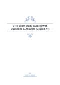 CTRI Exam Study Guide Questions and Answers with Detailed Explanations for Certification Preparation