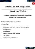 Chamberlain NR568 Advanced Pharmacology Exam Prep Bundle &lpar;2025&ndash;2026&rpar; &ndash; Verified Midterm & Final Study Guides
