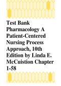 Test Bank Pharmacology Patient Centered Nursing Process Approach 10th Edition McCuistion Chapters 1 to 58 Questions Answers PDF Download&NewLine;&NewLine;