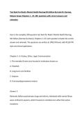 Test Bank For Neeb-s Mental Health Nursing 6th Edition By Linda M&period; Gorman&comma; Robynn Anwar Chapters