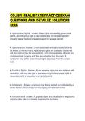 COLIBRI REAL ESTATE PRACTICE EXAM QUESTIONS AND DETAILED SOLUTIONS 2026&period;&NewLine;&NewLine;