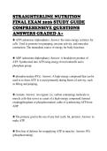 STRAIGHTERLINE NUTRITION &NewLine;FINAL EXAM 2026 STUDY GUIDE &NewLine;COMPREHENSIVE QUESTIONS &NewLine;ANSWERS GRADED A&plus;