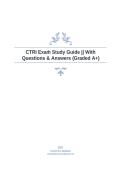 CTRI Exam Study Guide Questions and Answers with Detailed Explanations for Certification Preparation