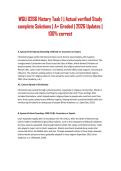 WGU D266 History Task 1 &vert; Actual verified Study complete Solutions &vert; A&plus; Graded &vert; 2026 Updates &vert; 100&percnt; correct