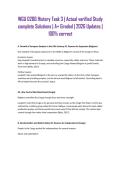 WGU D266 History Task 3 &vert; Actual verified Study complete Solutions &vert; A&plus; Graded &vert; 2026 Updates &vert; 100&percnt; correct